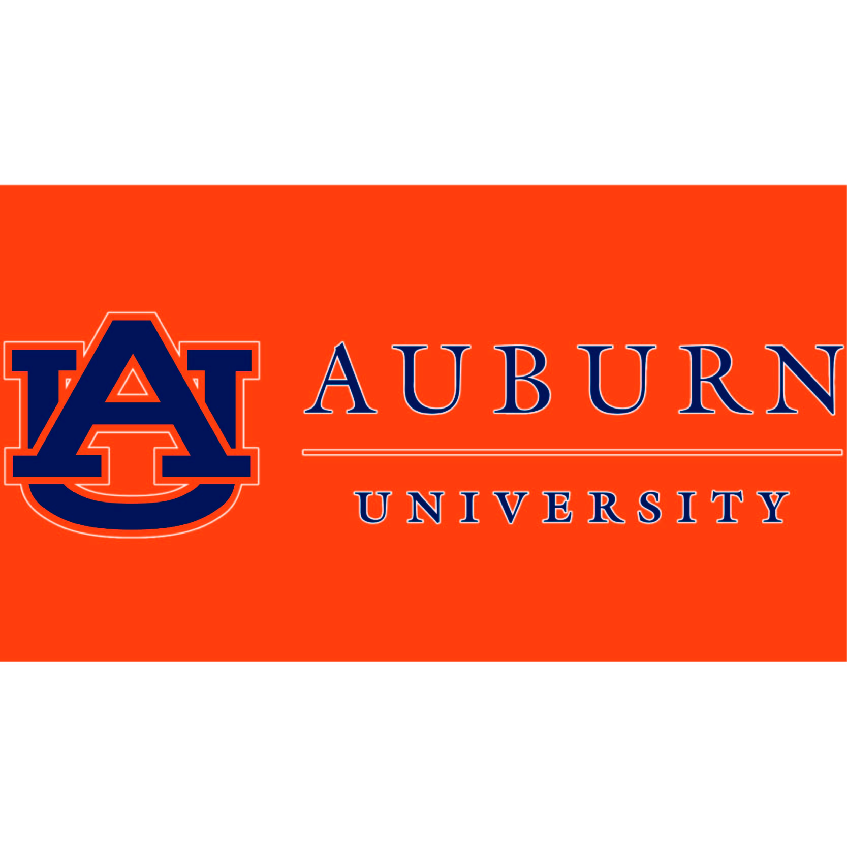 Customized Orange Backgroun Auburn University Logo Iron On Transfers (Decal/Sticker) For T Shirt/Jerseys